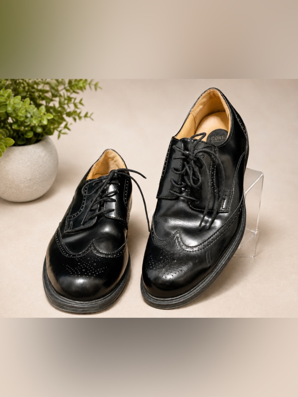 Croft & Barrow Bowman Black Wingtip Dress Shoes – Men’s 11.5 Wide
